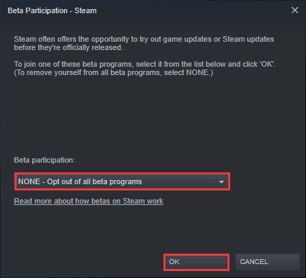 Opt-out of all beta programs