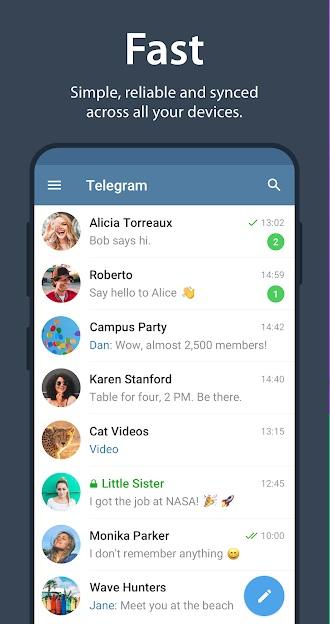 Telegram Chat room app