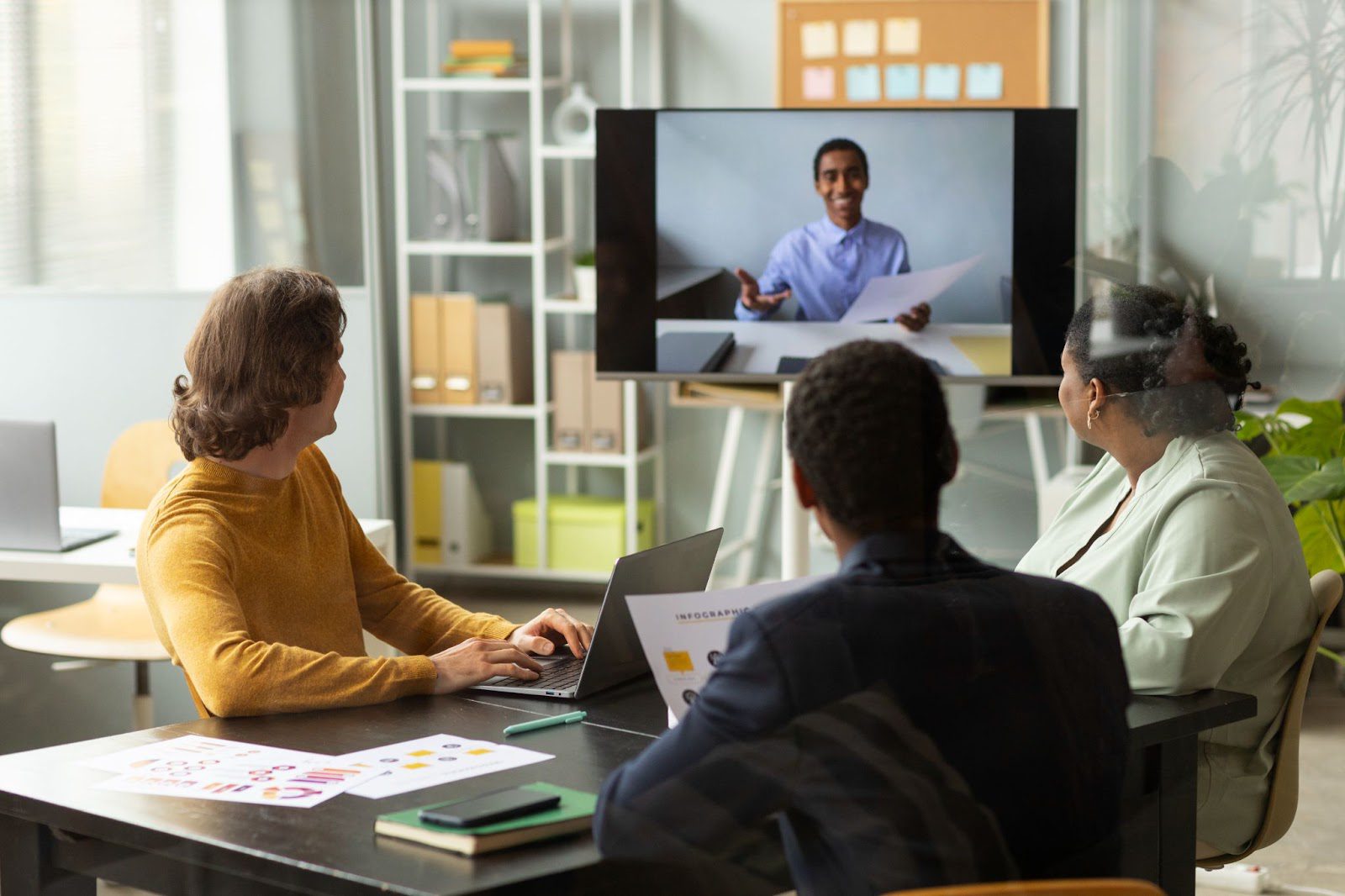 Remote team members collaborating through integrated Timewarp Taskus tools