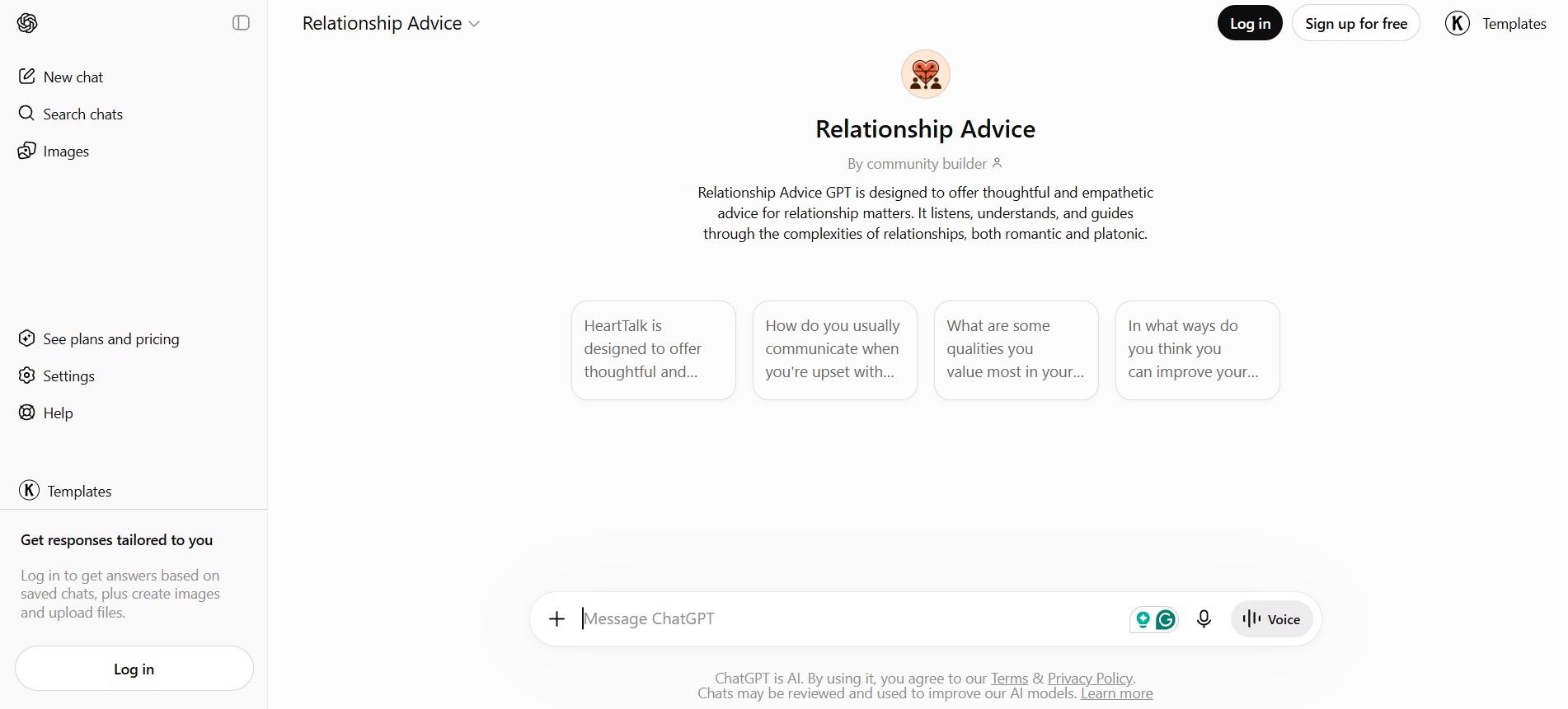 chatgpt relationship advice